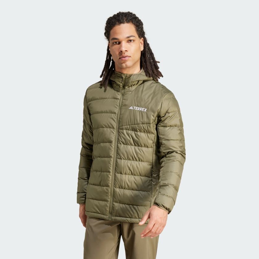 adidas Terrex Multi Light Down Hooded Jacket Green adidas Deutschland