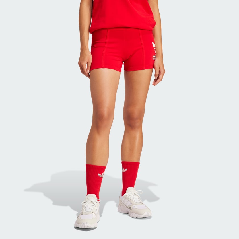 adidas Training leggings with contrast waistband in red | ASOS