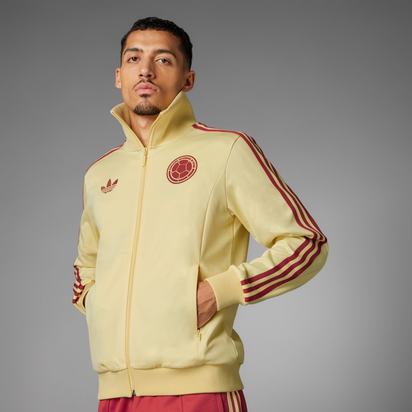 adidas Colombia Beckenbauer Track Top - Yellow | Men's Soccer | adidas US