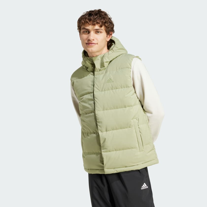 Helionic down hooded vest store