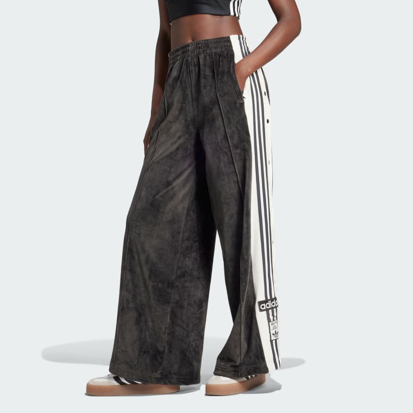 adidas Adibreak Velour Track Joggers Black adidas UK