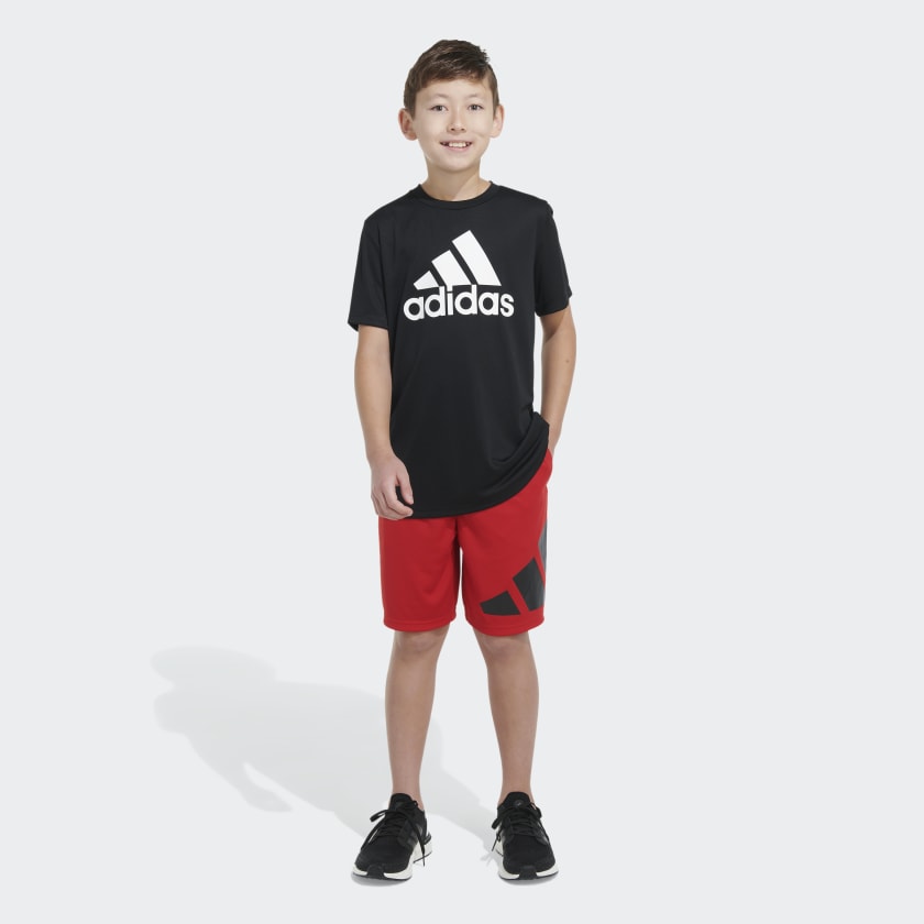 adidas Essentials Side Logo Shorts - Red | Kids' Training | adidas US