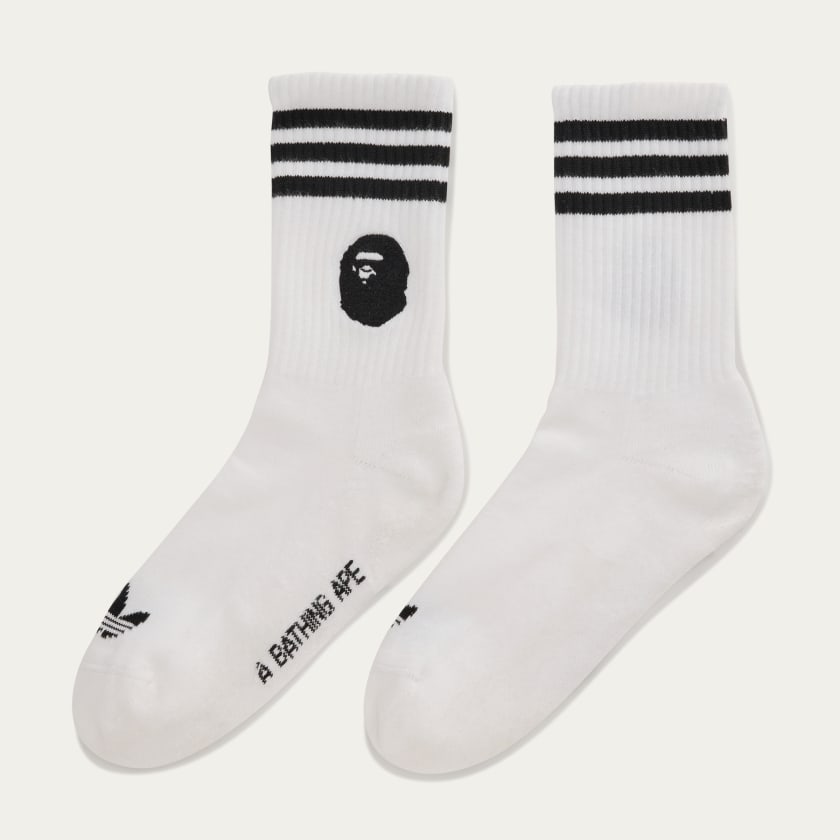 アディダス BAPE ソックス - ホワイト | アディダス ジャパン