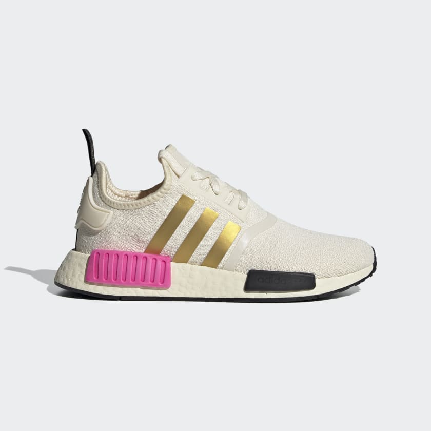 Adidas nmd rose kneading gold and white