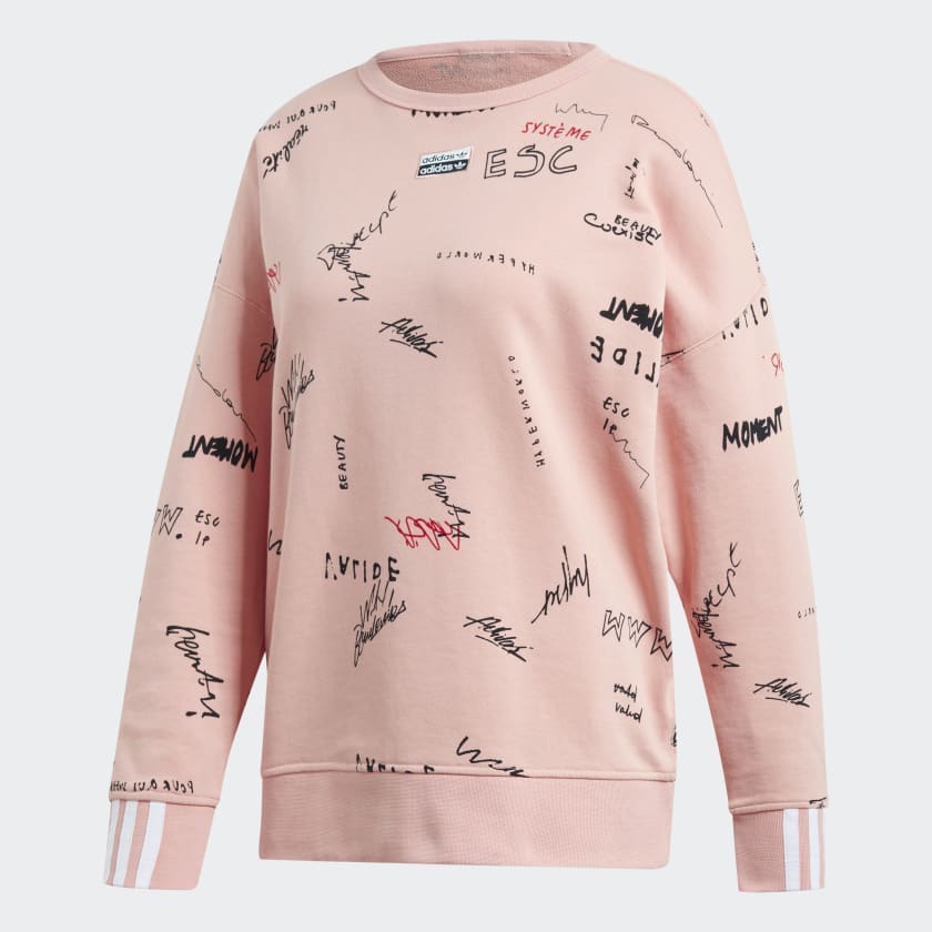 Adidas originals ryv top sweatshirt in pink