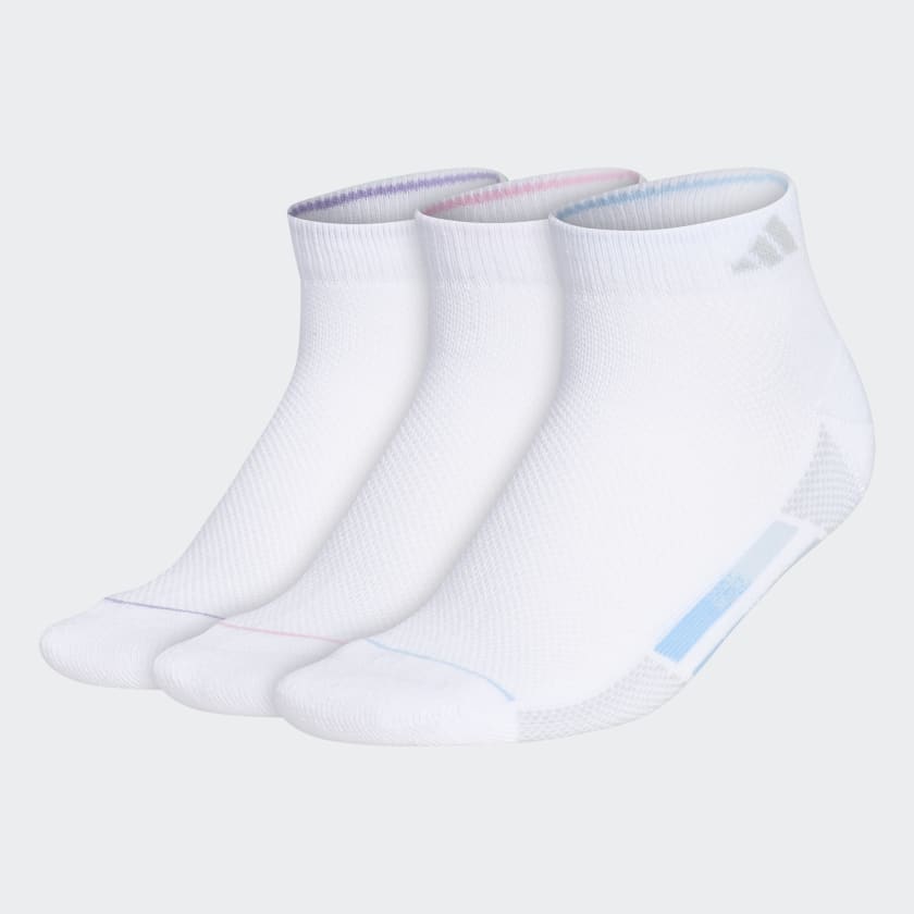 adidas Superlite Stripe Low-Cut Socks 3 Pairs - White | Free Shipping ...
