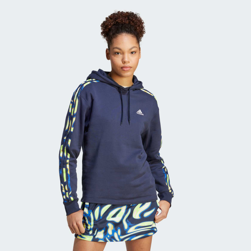 Adidas originals women's 3 stripes hot sale hoodie
