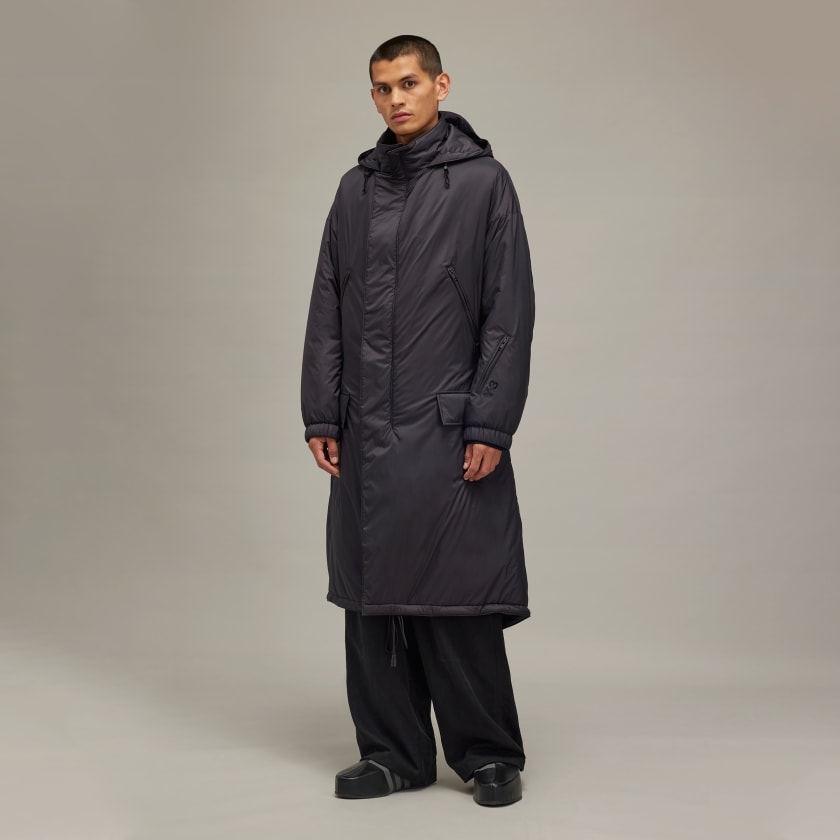 アディダス Y-3 PADDED HOODED PARKA - ブラック | アディダス ジャパン