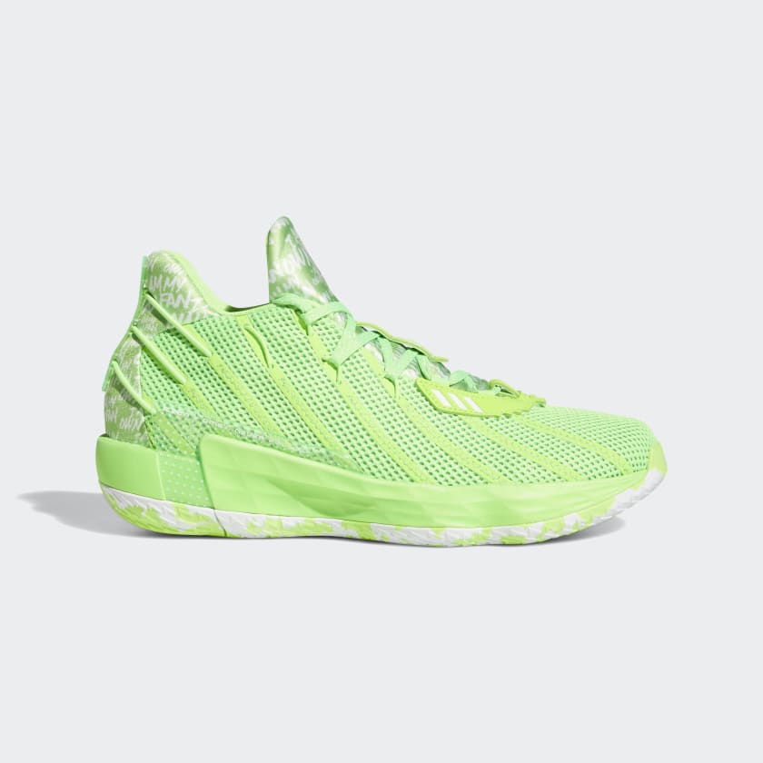 Adidas dame 5 neon green new arrivals