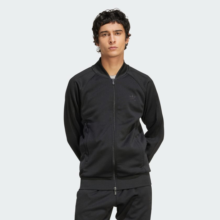 adidas Adicolor Classics SST Track Jacket - Black | Free