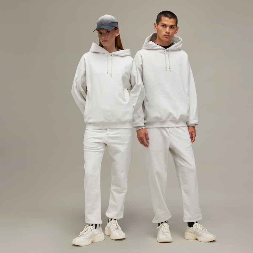 adidas Y 3 Brushed Terry Track Joggers Grey adidas UK