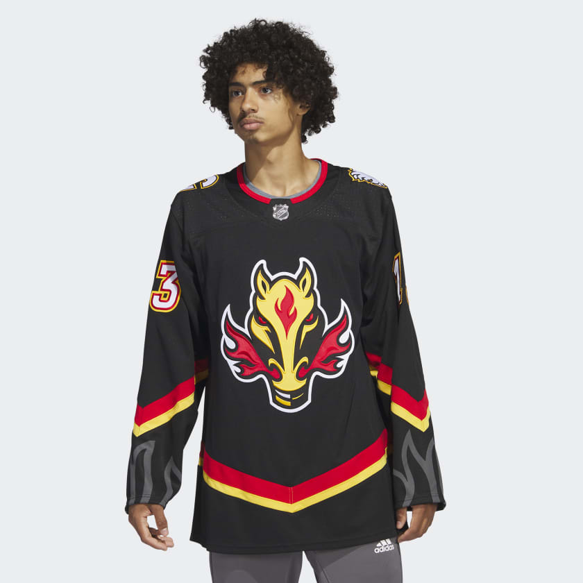 Johnny Gaudreau Calgary Flames Adidas Authentic Away NHL Hockey Jersey