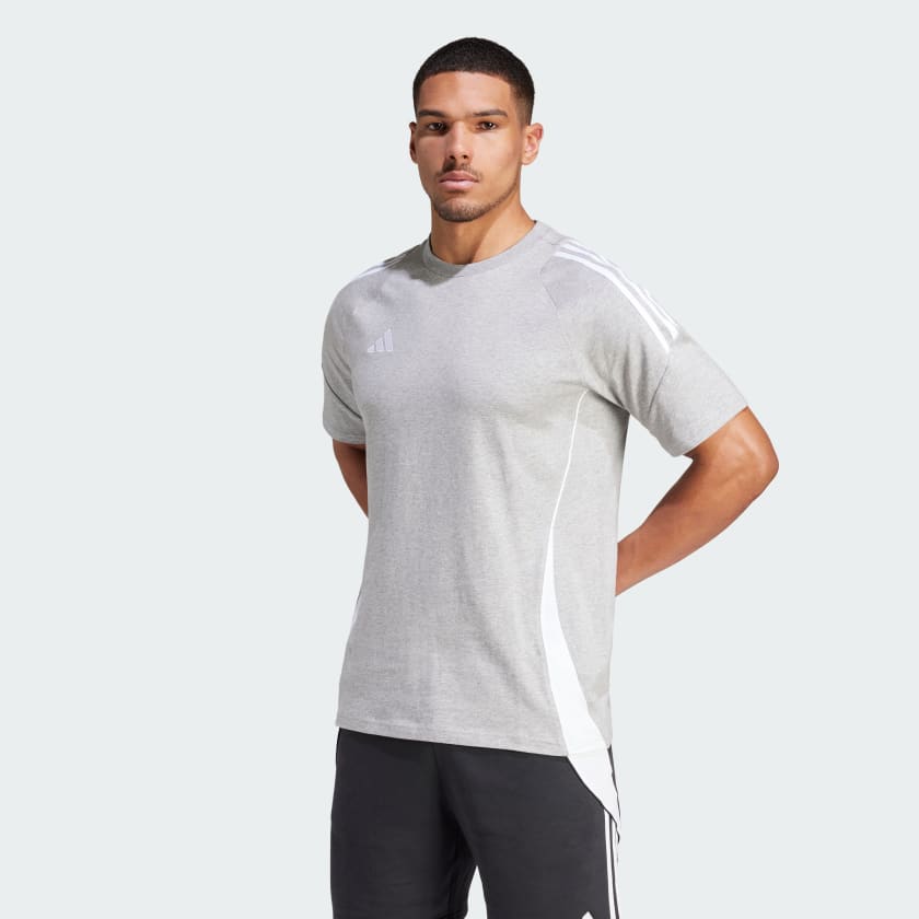 adidas Tiro 24 Sweat T-Shirt - Grey | adidas UK