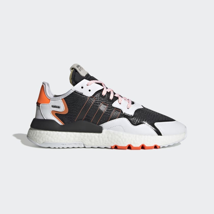 Adidas night jogger black orange sales