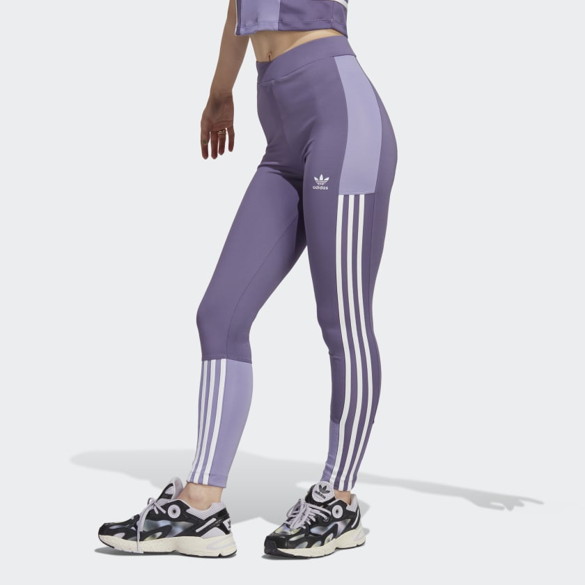 adidas Adicolor Leggings - Purple | Women's Lifestyle | adidas US