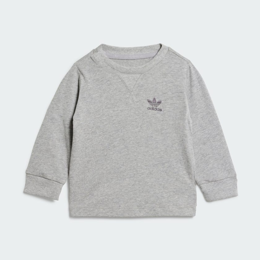 adidas Long Sleeve Tee Kids Grey adidas Finland