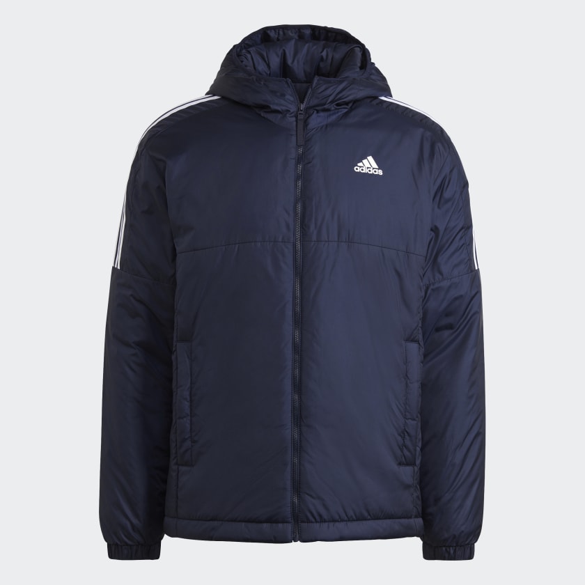 adidas Essentials Insulated Hooded Jacket - Blue | adidas Canada