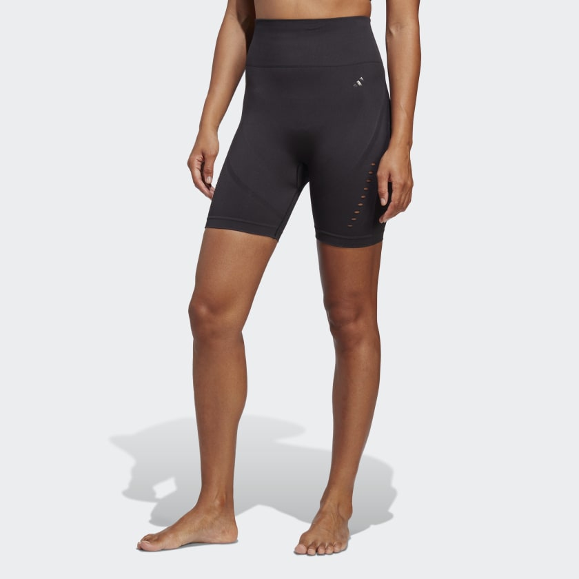 adidas Yoga Studio AEROKNIT Bike Short Leggings Black adidas