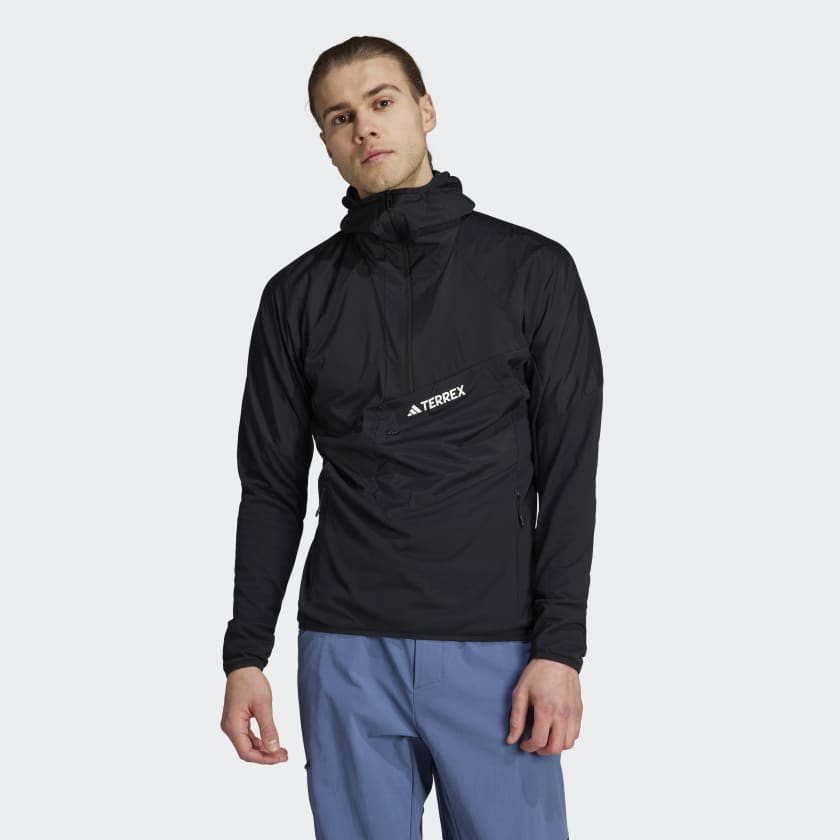 Adidas TERREX Techrock Ultralight 1u002F2-Zip Hooded Fleece Jacket