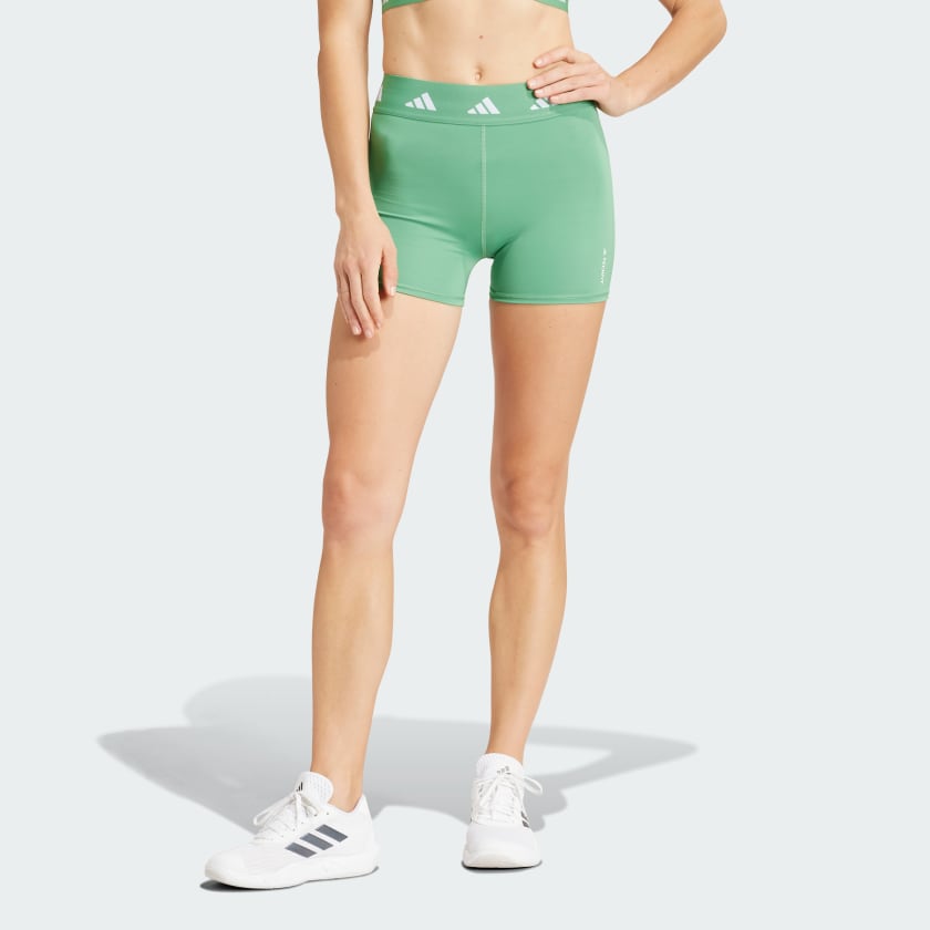 adidas Techfit Short Leggings - Green