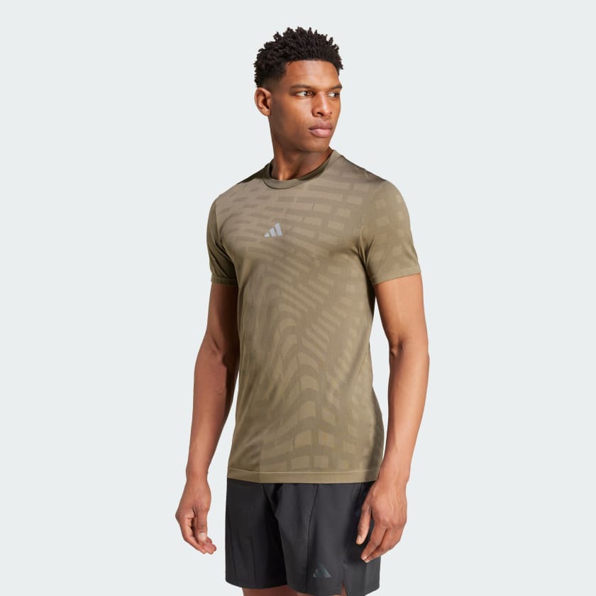 T shirt da allenamento Gym Seamless Verde adidas adidas Italia