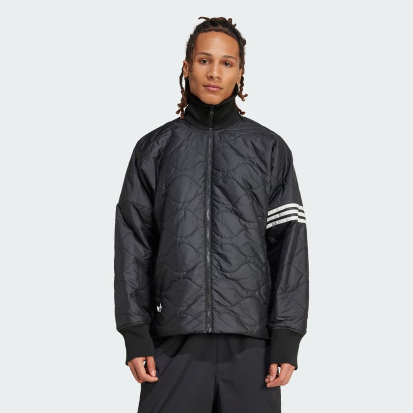 Adidas quilted bomber jacket on sale