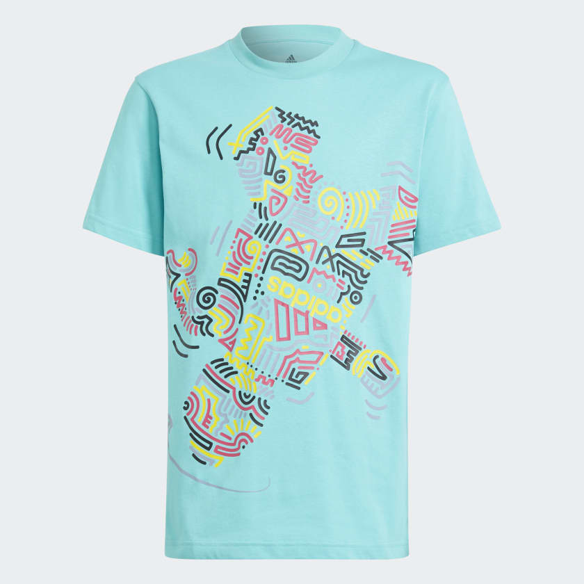adidas Playera adidas x LEGO Estampada Turquesa adidas Mexico