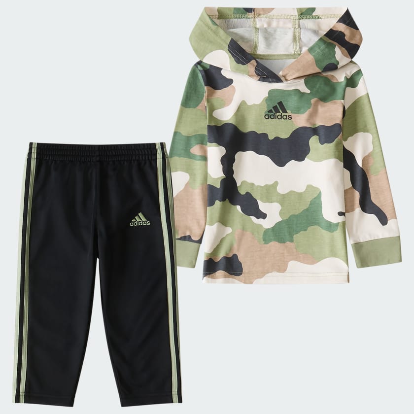 Adidas shorts and hoodie set hot sale