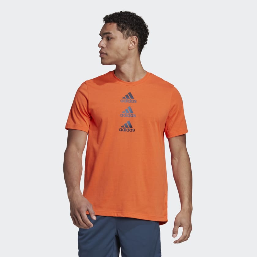 Playera adidas naranja top