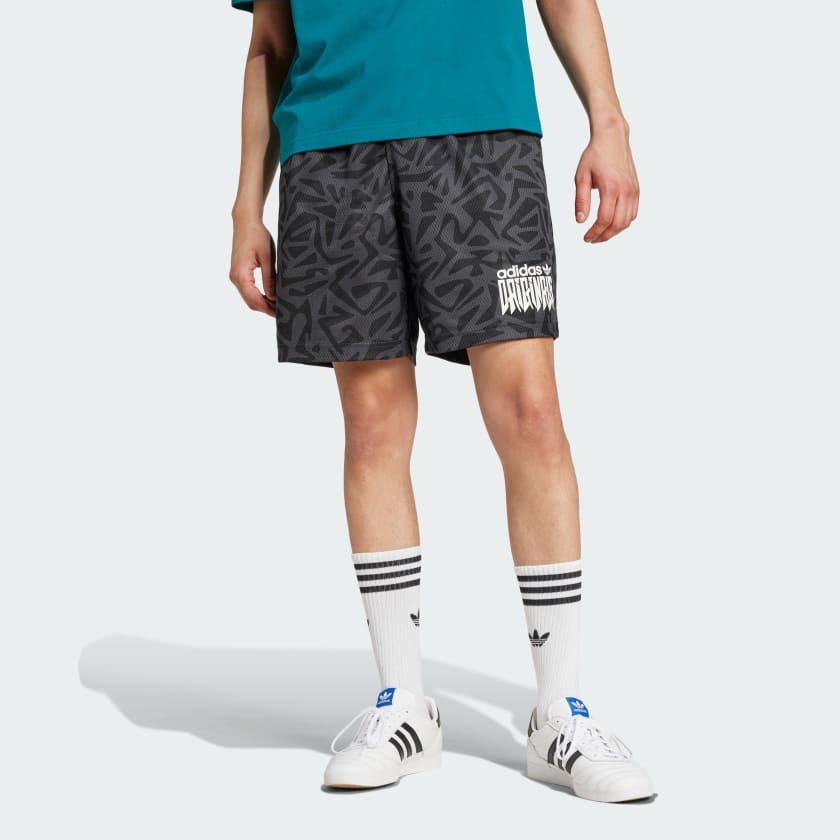 adidas Allover Print Shorts Grey adidas Thailand