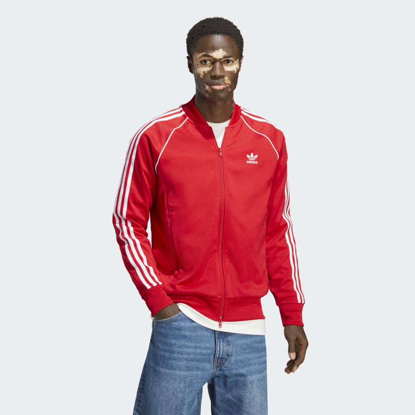 adidas Adicolor Classics SST Track Jacket - Red | Men's | adidas US
