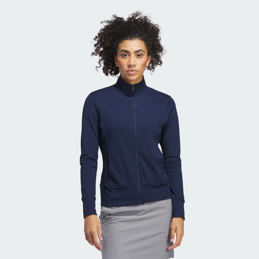 adidas Ultimate365 Textured Jacket - Blue | Women's Golf | adidas US