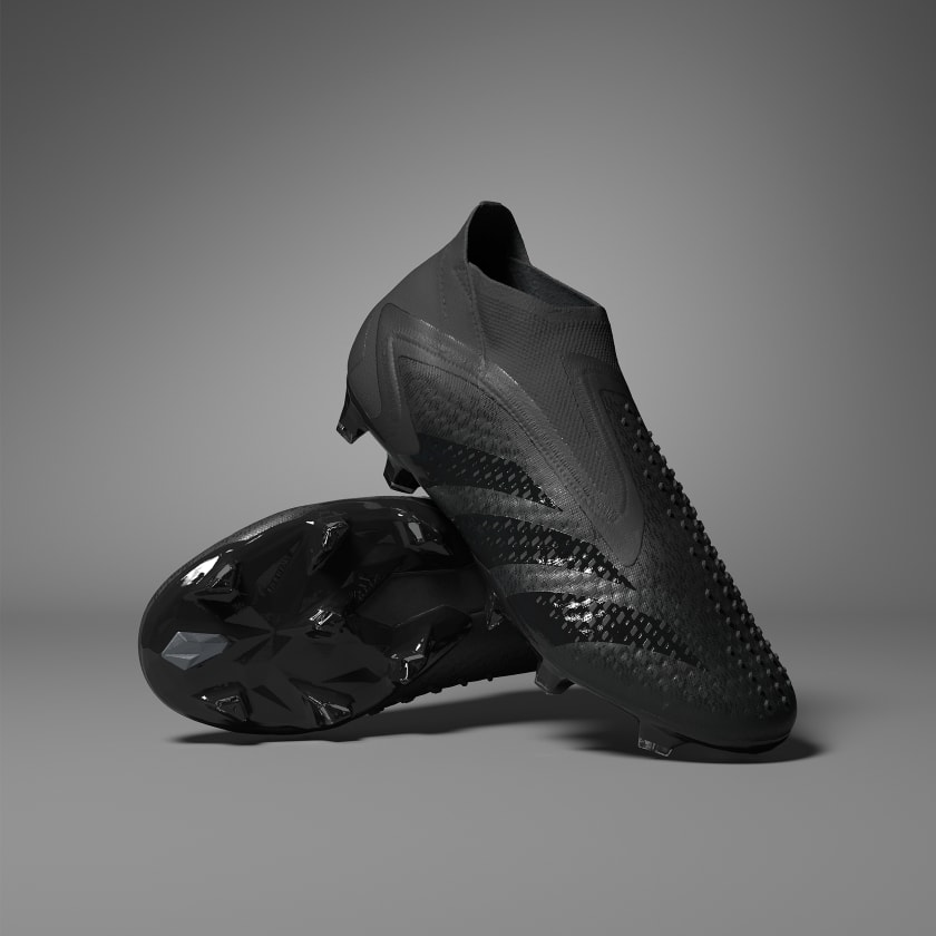 adidas Predator Accuracy+ Firm Ground Soccer Cleats - Black Unisex Soccer | adidas