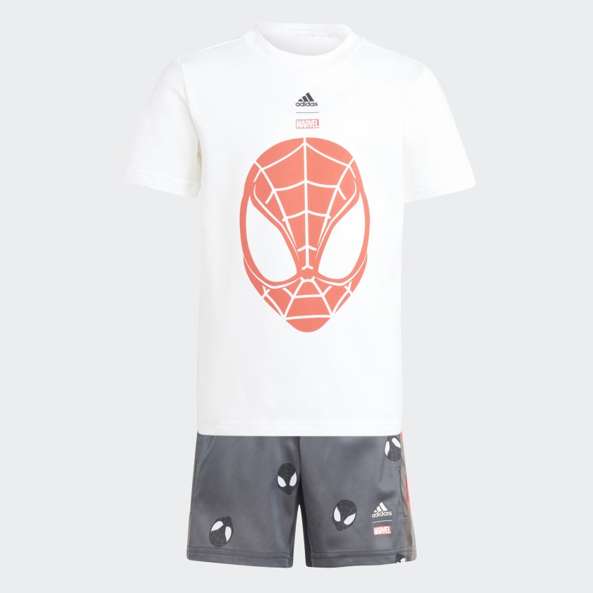 adidas x Marvel Spider-Man Tee Shorts Set - White | Kids' | adidas US