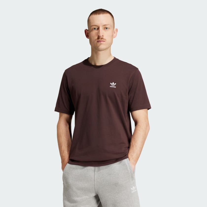 adidas Trefoil Essentials Tee Brown Free Shipping with adiClub adidas Canada