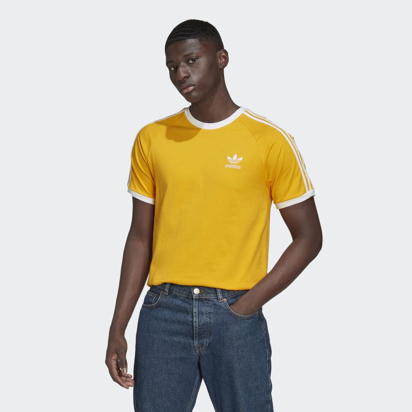 adidas Adicolor Classics 3-Stripes Tee - Yellow | Men\'s Lifestyle | adidas  US | Sport-T-Shirts