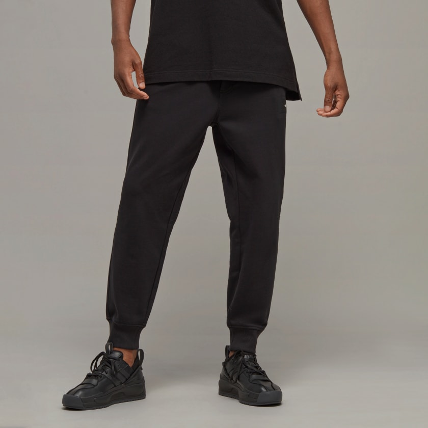 adidas Y-3 Organic Cotton Terry Cuffed Pants - Black | Men's 