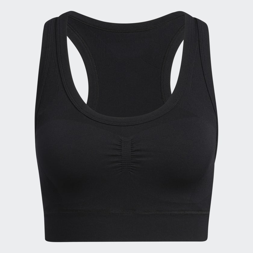 Adidas crop top black top