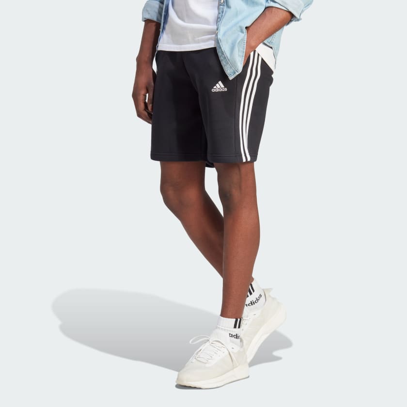 Men\'s - | | Essentials Lifestyle adidas Shorts Black US Fleece 3-Stripes adidas
