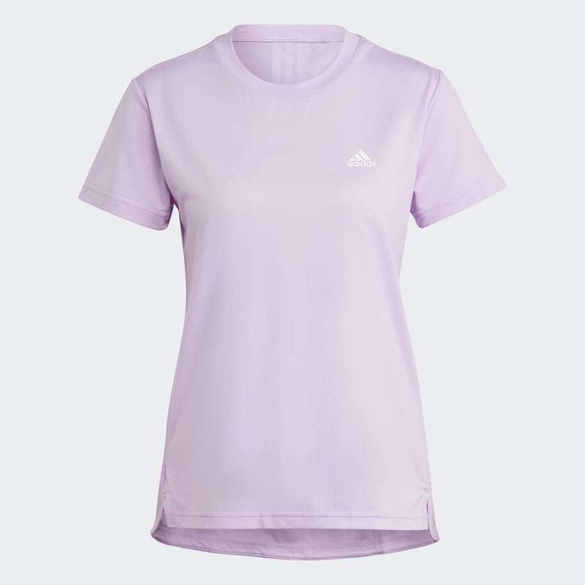 adidas AEROREADY Designed 2 Move 3 Stripes Sport Tee Purple adidas Thailand