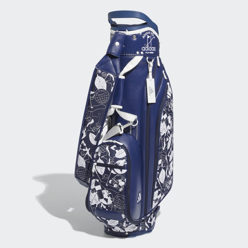 adidas Golf MAST HUB Caddie Bag White/College Navy BG330