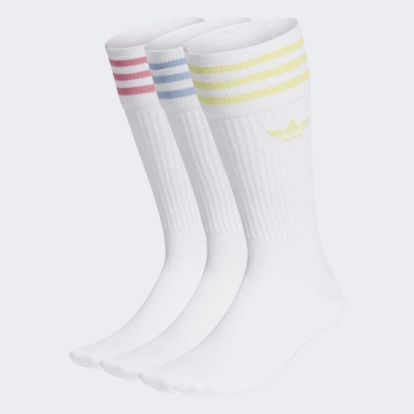 adidas Solid Crew Socks 3 Pairs - White | Unisex Lifestyle | adidas US