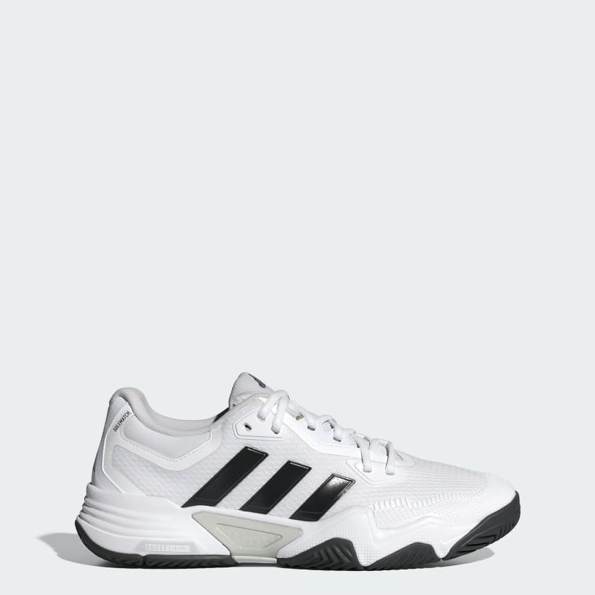 Adidas Men s SoleMatch Control 2 Tennis Shoes Cloud White Black Blue Metallic Silver Metallic 10