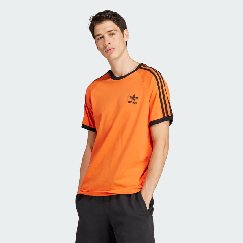 adidas Adicolor 3-Stripes Tee - Orange | Men's Lifestyle adidas