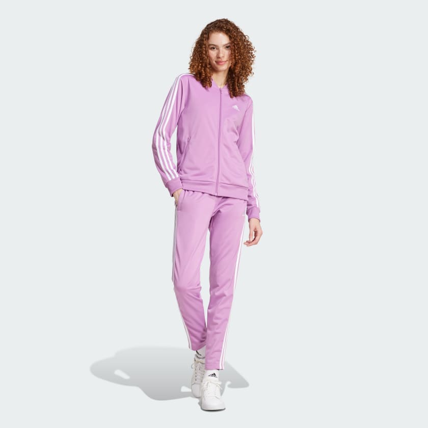 Adidas originals purple tracksuit deals