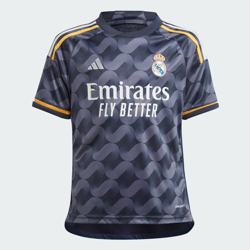 Adidas Real Madrid Away Jersey 23/24 Legend Ink / YL
