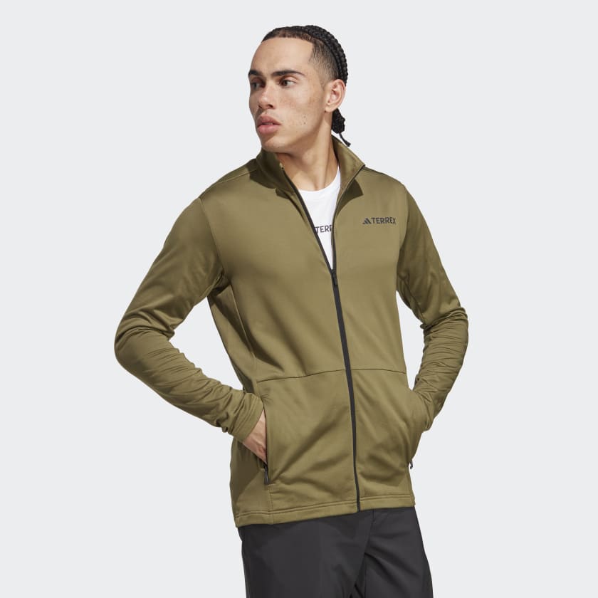 adidas Terrex Multi Full Zip Fleece Jacket Green adidas Canada