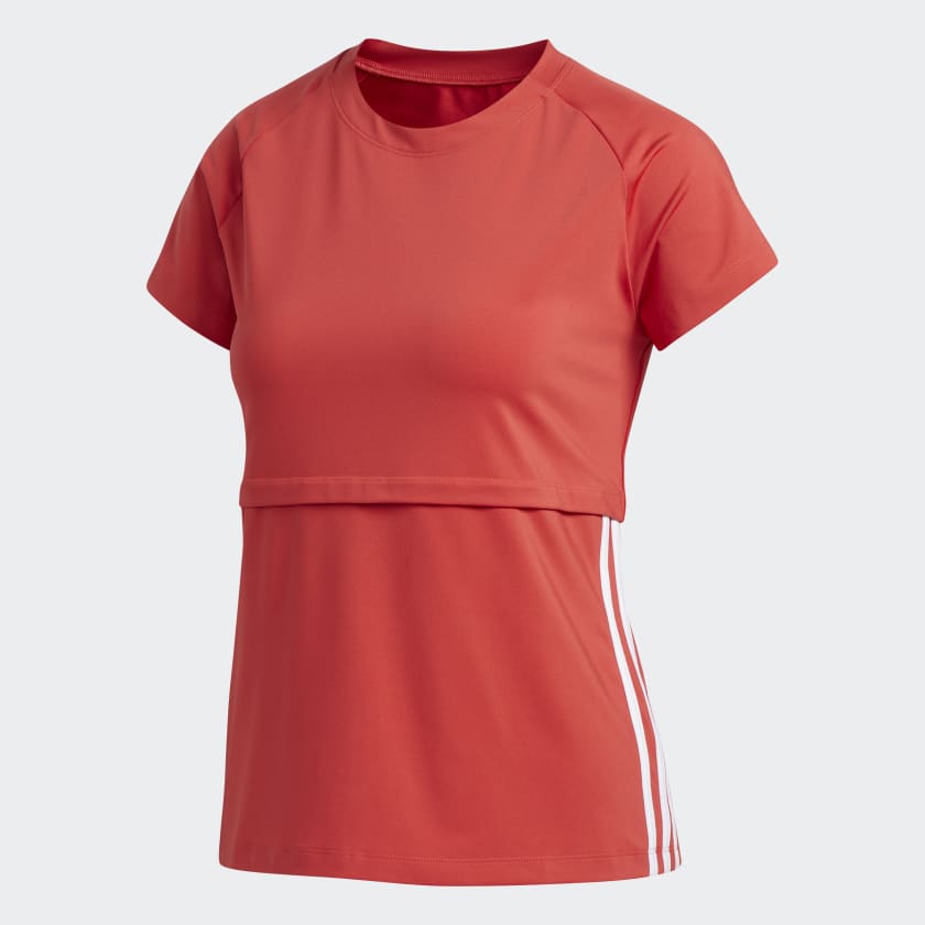 adidas 3 Stripes Tee Red adidas Thailand