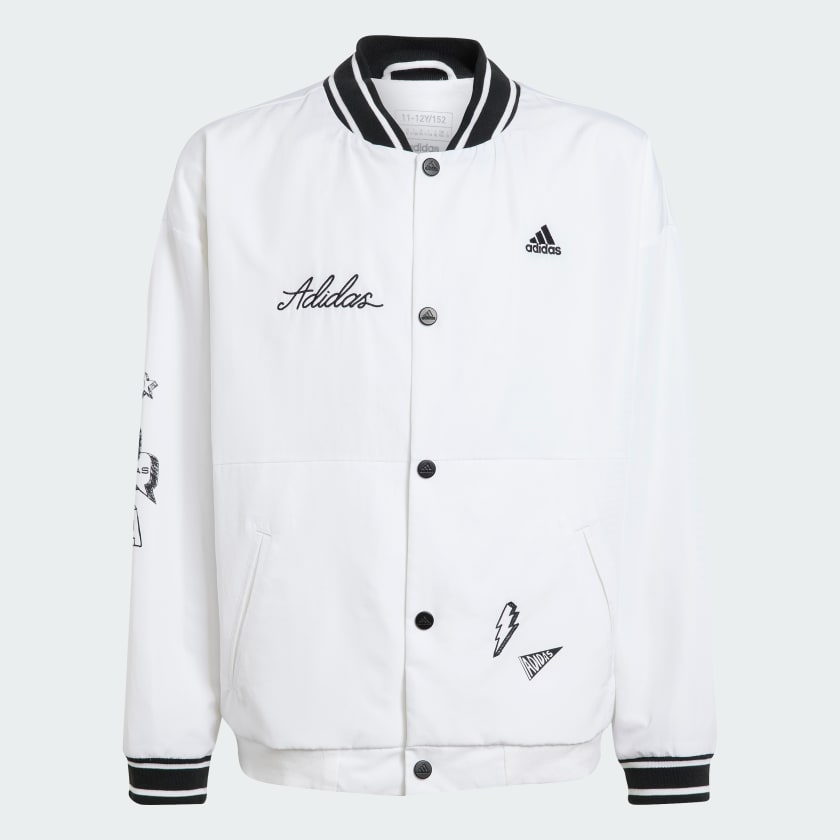 Black and white adidas shop jacket kids
