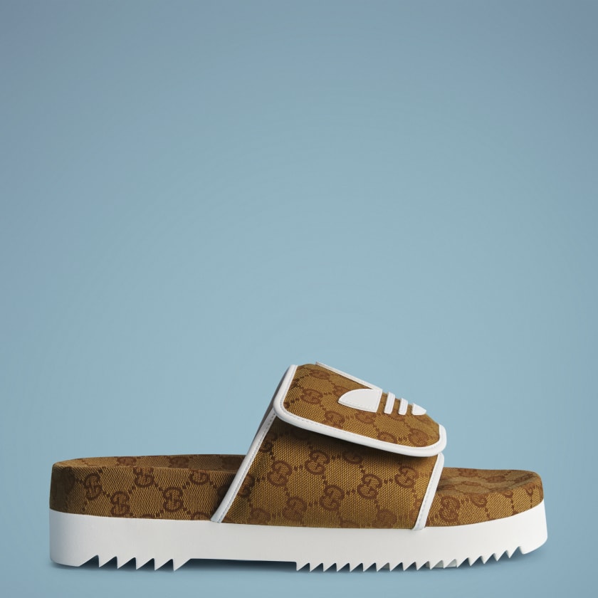 adidas x Gucci men's slide sandal - Brown | Men's Swim | adidas US